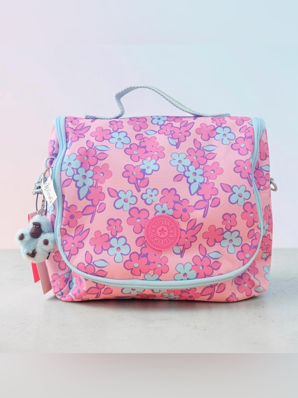 KIPLING Kichirou Lunch Food Bag Petal Playland